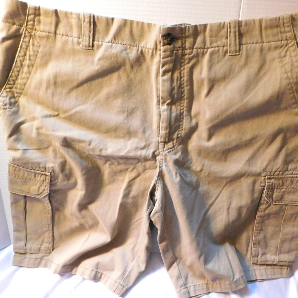 Black Brown 1826 Khaki Cargo Shorts Classic Fit Men's Size 42 NEW